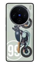 Classic Cafe Racer 99 Vivo X100 Glass Case