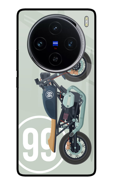 Classic Cafe Racer 99 Vivo X100 Glass Case