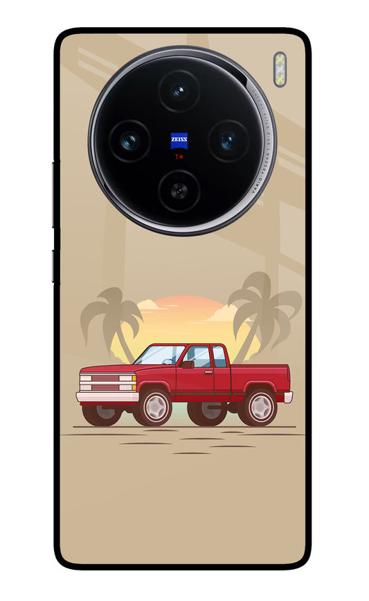 Desert Classic Drive Vivo X100 Glass Case