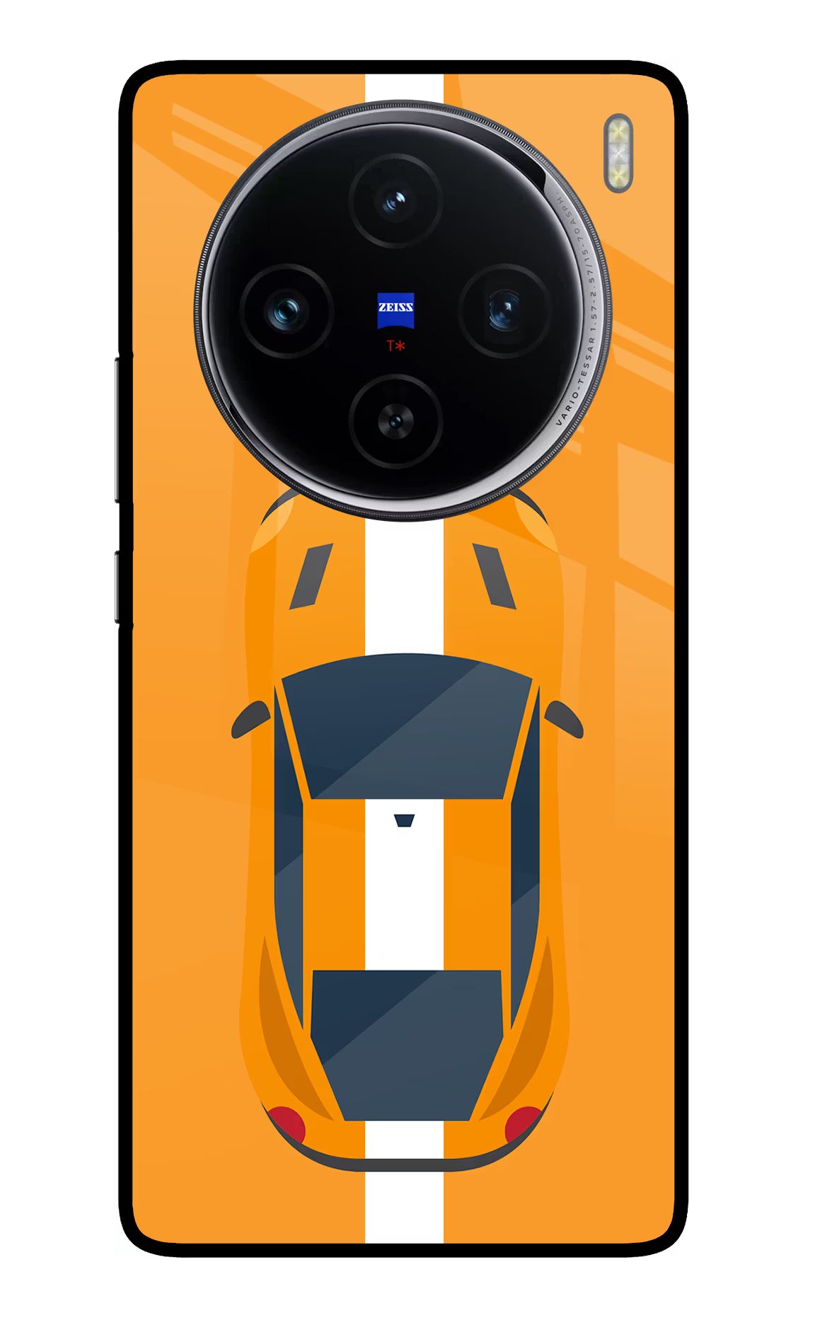 Highway Pursuit Vivo X100 Glass Case Back Cover by Casekaro