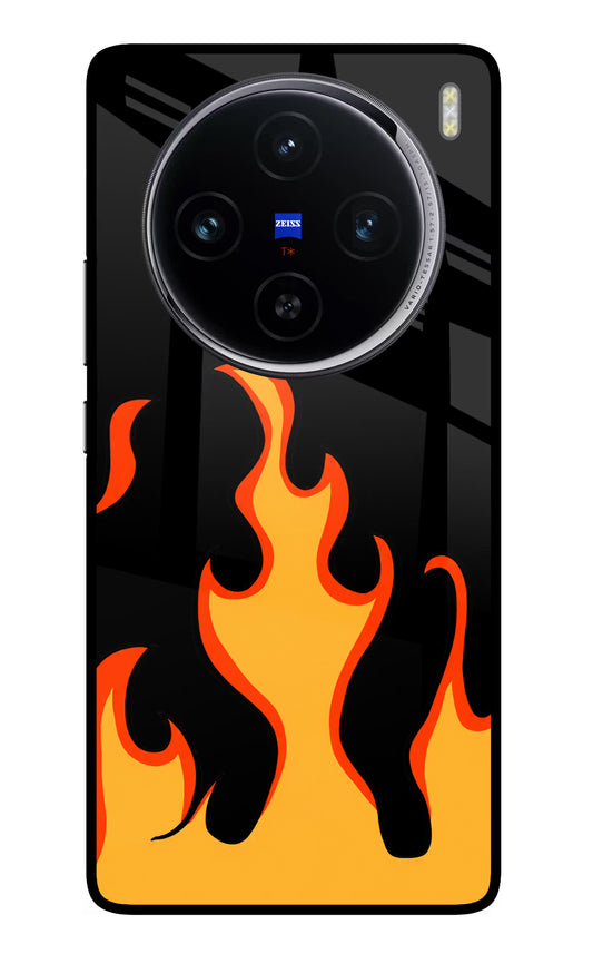 Fired Up – Black Vivo X100 Glass Case