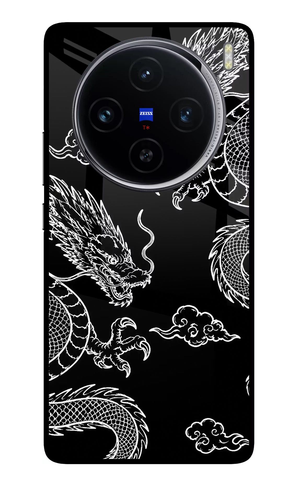 Twin Dragons Vivo X100 Glass Case