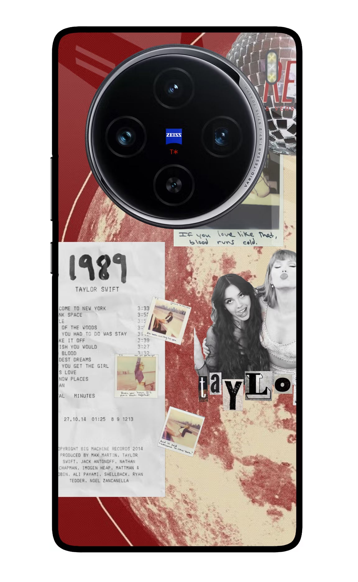 Taylor Swift Vivo X100 Glass Case Back Cover by Casekaro