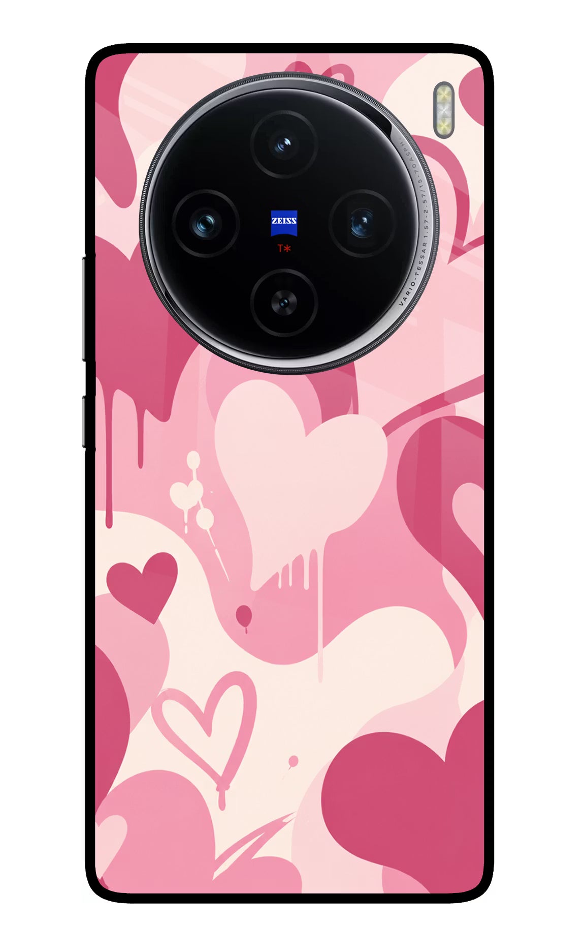 Hearty case Vivo X100 Glass Case Back Cover by Casekaro