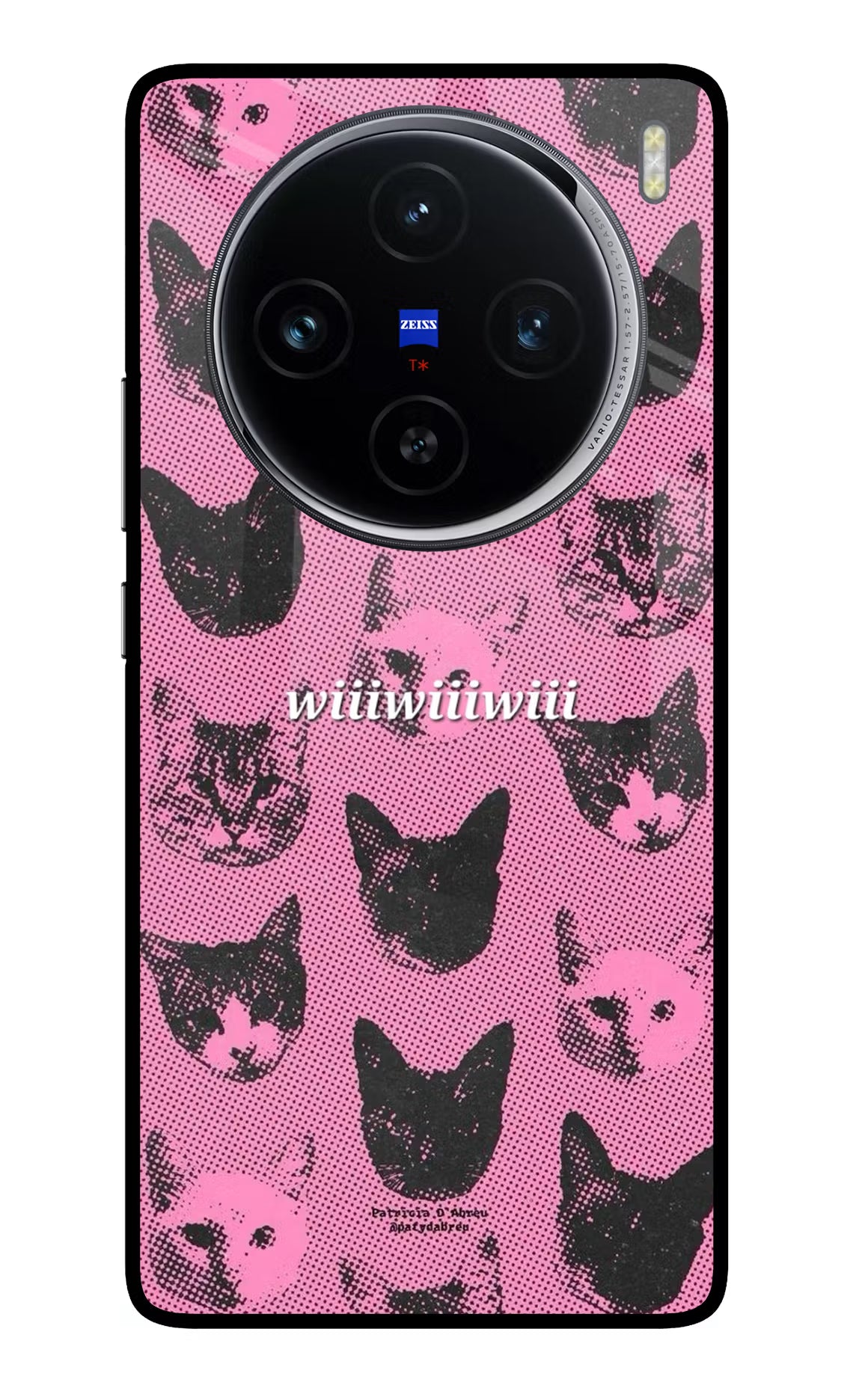 Pink Cats Vivo X100 Glass Case