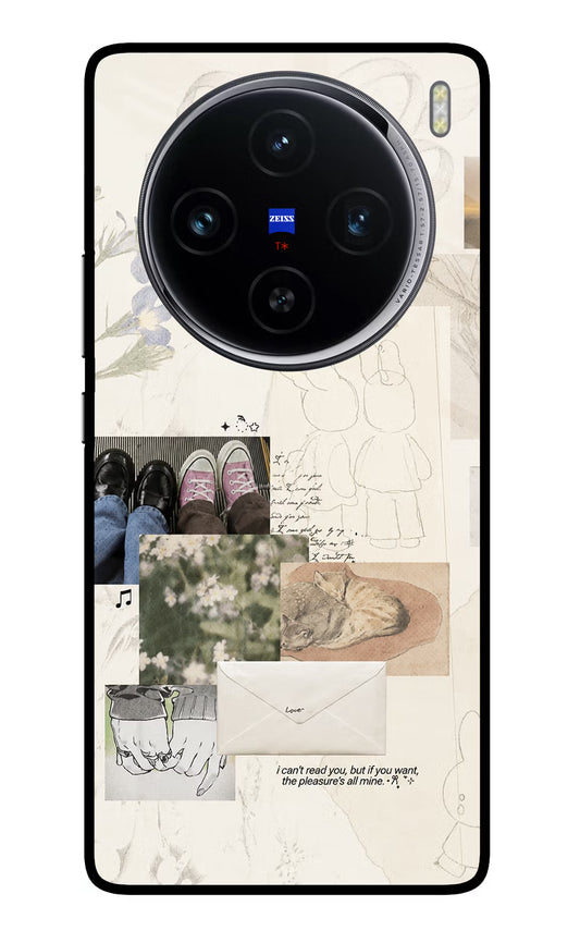 Soft Aesthetic Vivo X100 Glass Case