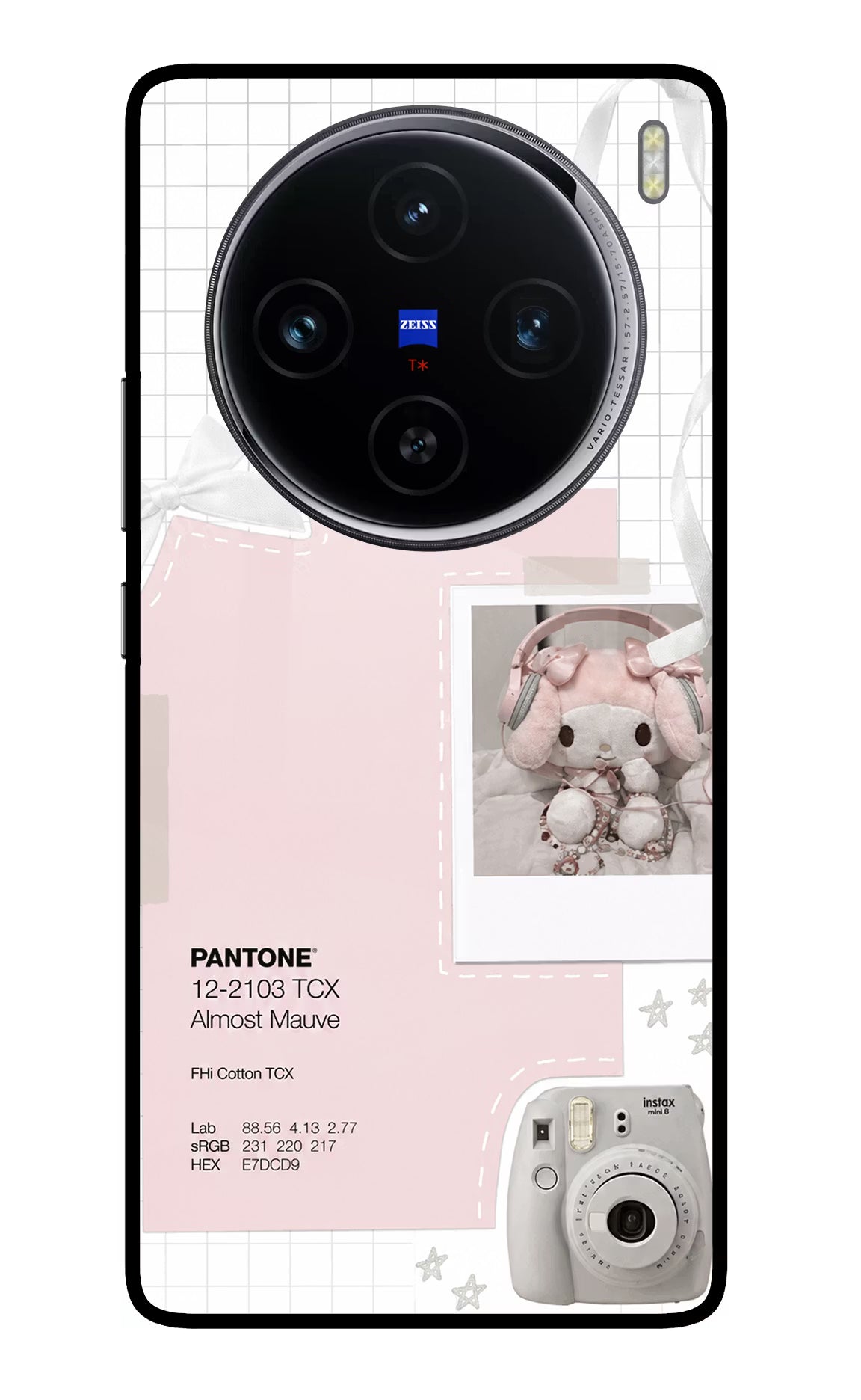 Pantone Asthetic Vivo X100 Glass Case