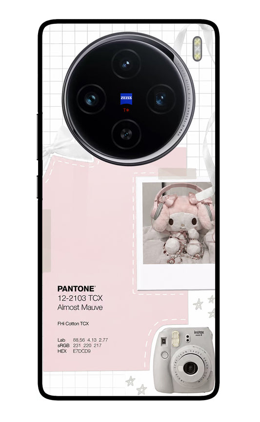 Pantone Asthetic Vivo X100 Glass Case