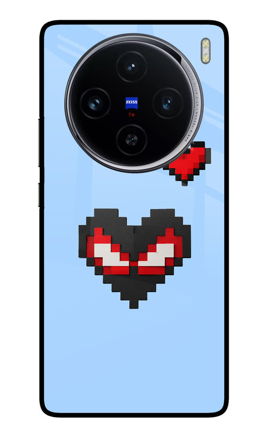 Peter Heart Vivo X100 Glass Case