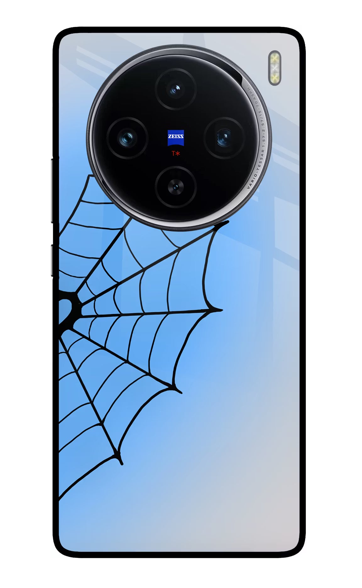 Blue Web Vivo X100 Glass Case