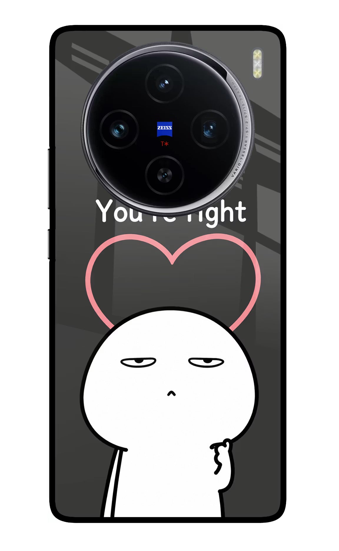 You're Right Vivo X100 Glass Case