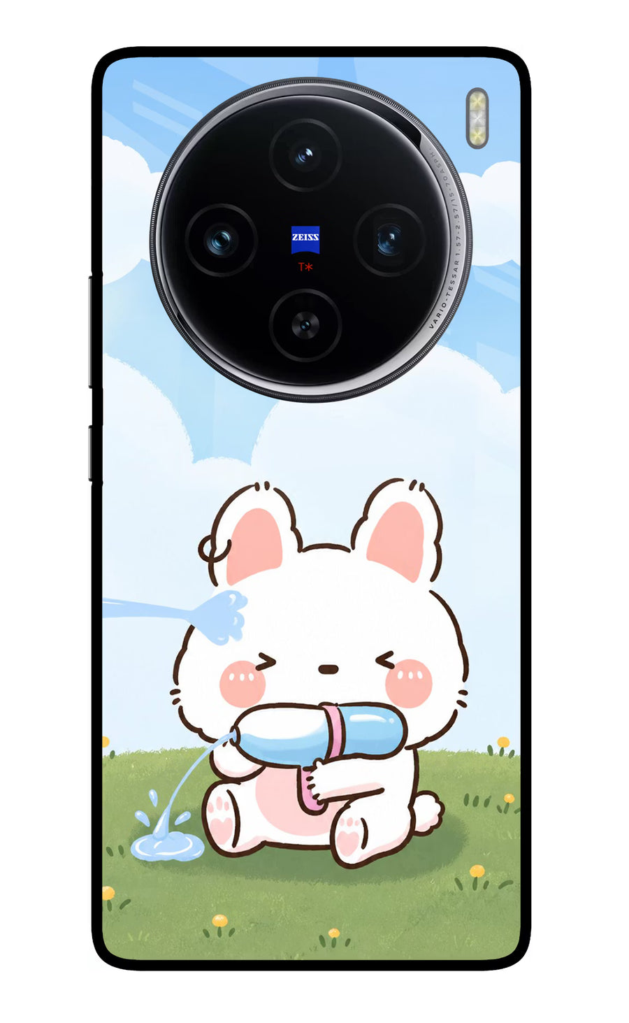 Bunny Treat Vivo X100 Back Cover, Glass case