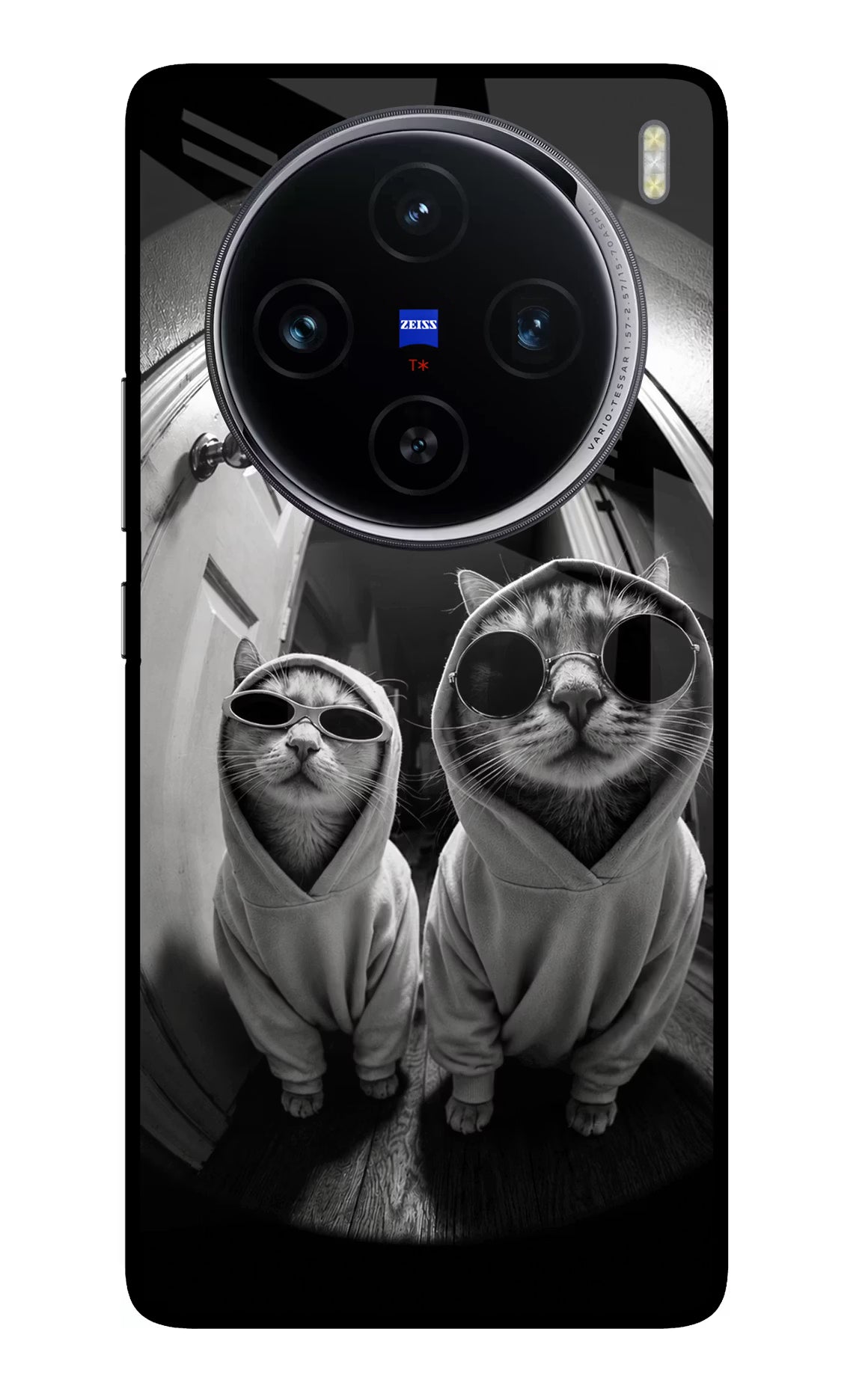 Hood Cats Vivo X100 Glass Case