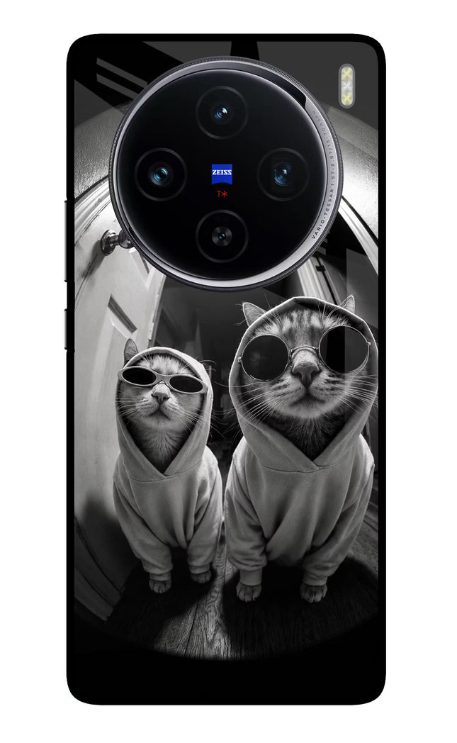 Hood Cats Vivo X100 Glass Case