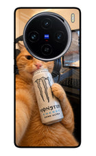 Gamer Cat Energy Vivo X100 Glass Case