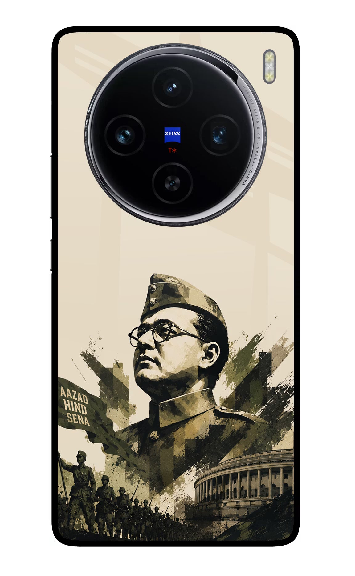 Netaji Rising Vivo X100 Glass Case