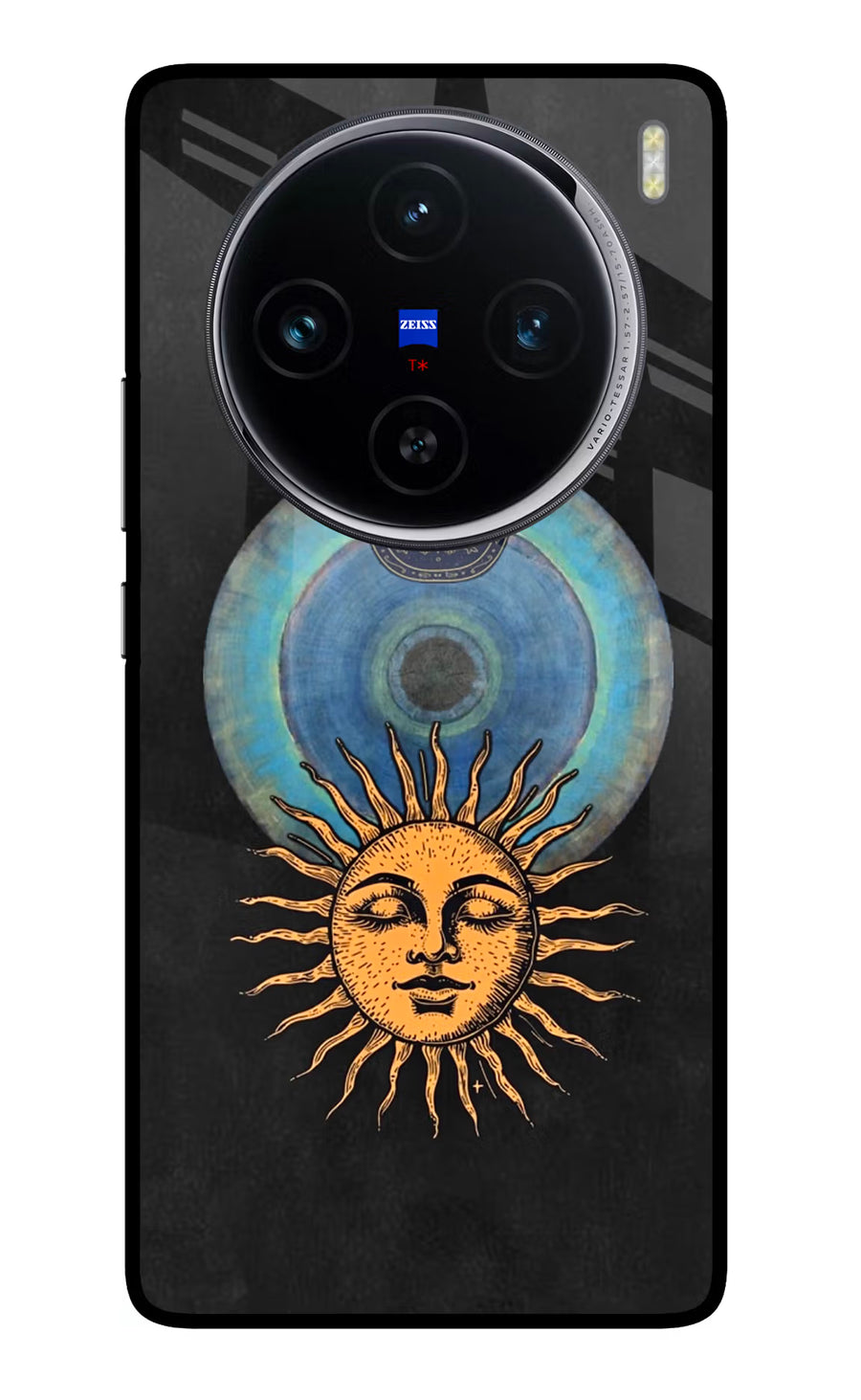 Divine Sun Vivo X100 Back Cover, Glass case