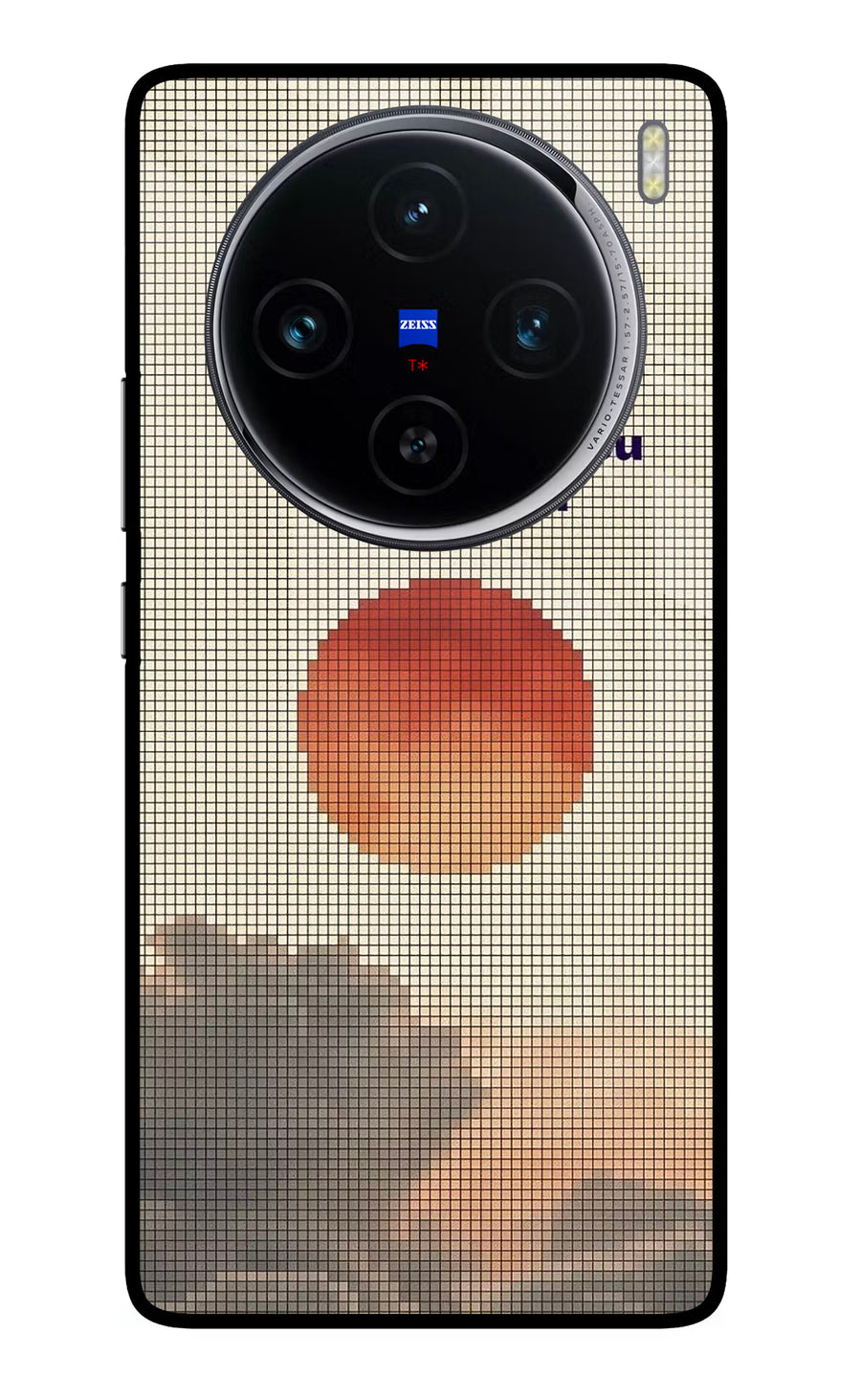 Pixel Sun Vivo X100 Back Cover, Glass case