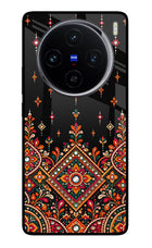 Noir Mehfil Vivo X100 Glass Case