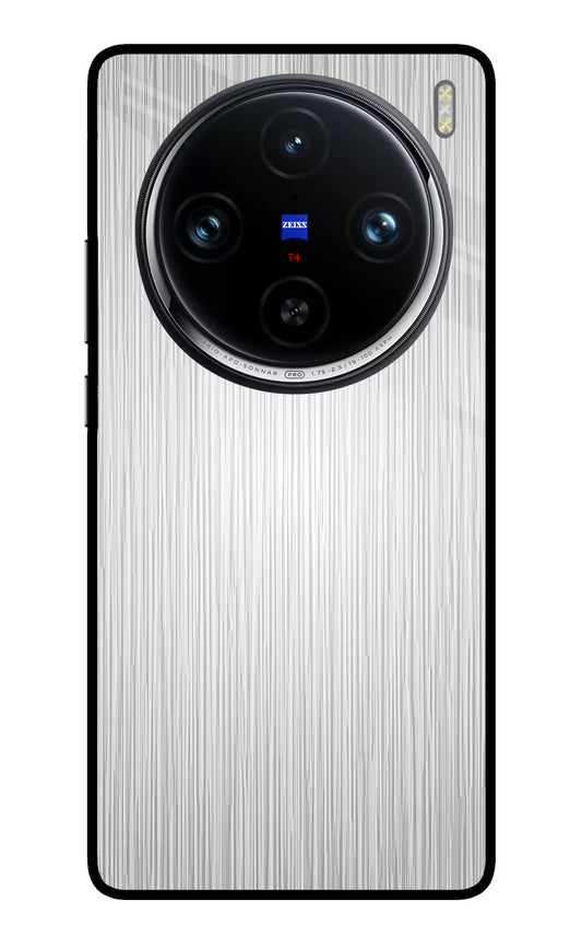 Wooden Grey Texture Vivo X100 Pro Glass Case