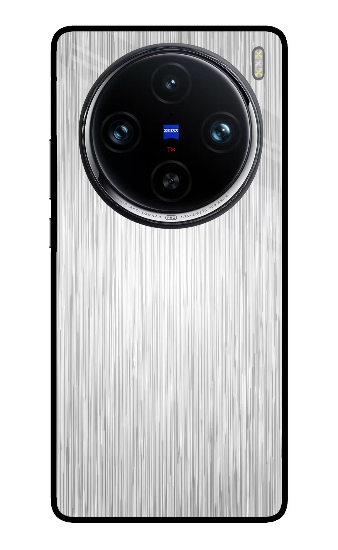 Wooden Grey Texture Vivo X100 Pro Glass Case Back Cover by Casekaro