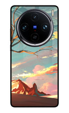 Scenery Vivo X100 Pro Glass Case Back Cover by Casekaro