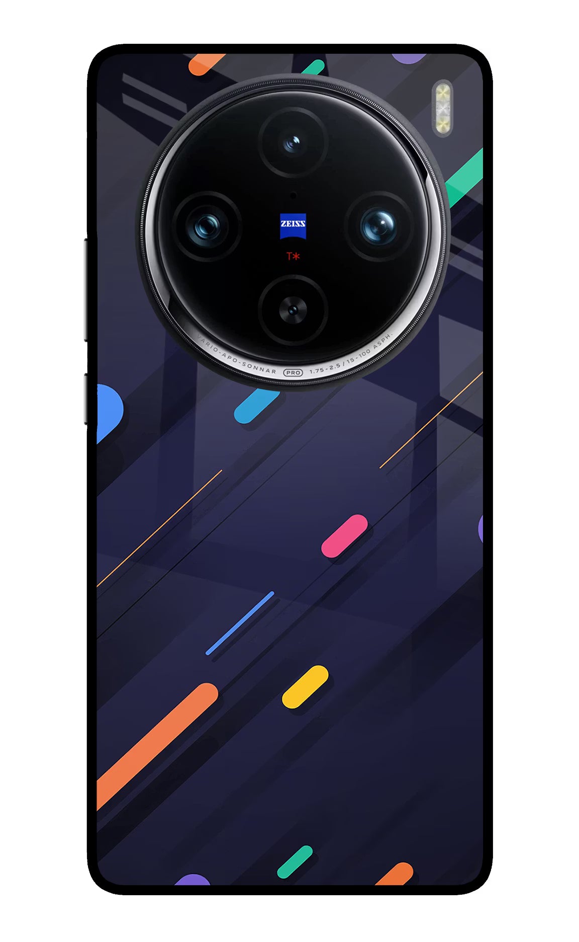 Abstract Design Vivo X100 Pro Glass Case Back Cover by Casekaro