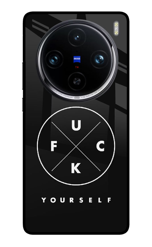 Go Fuck Yourself Vivo X100 Pro Glass Case