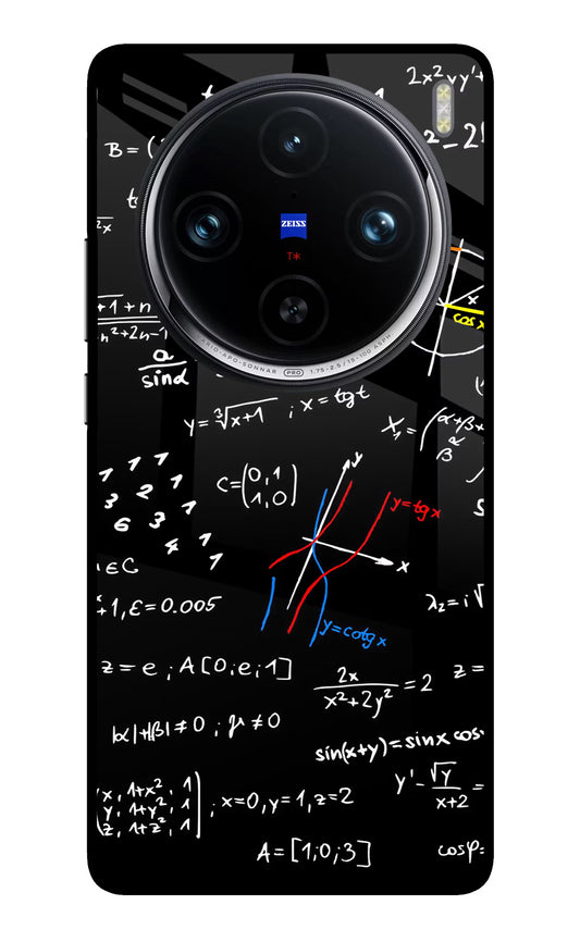 Mathematics Formula Vivo X100 Pro Glass Case