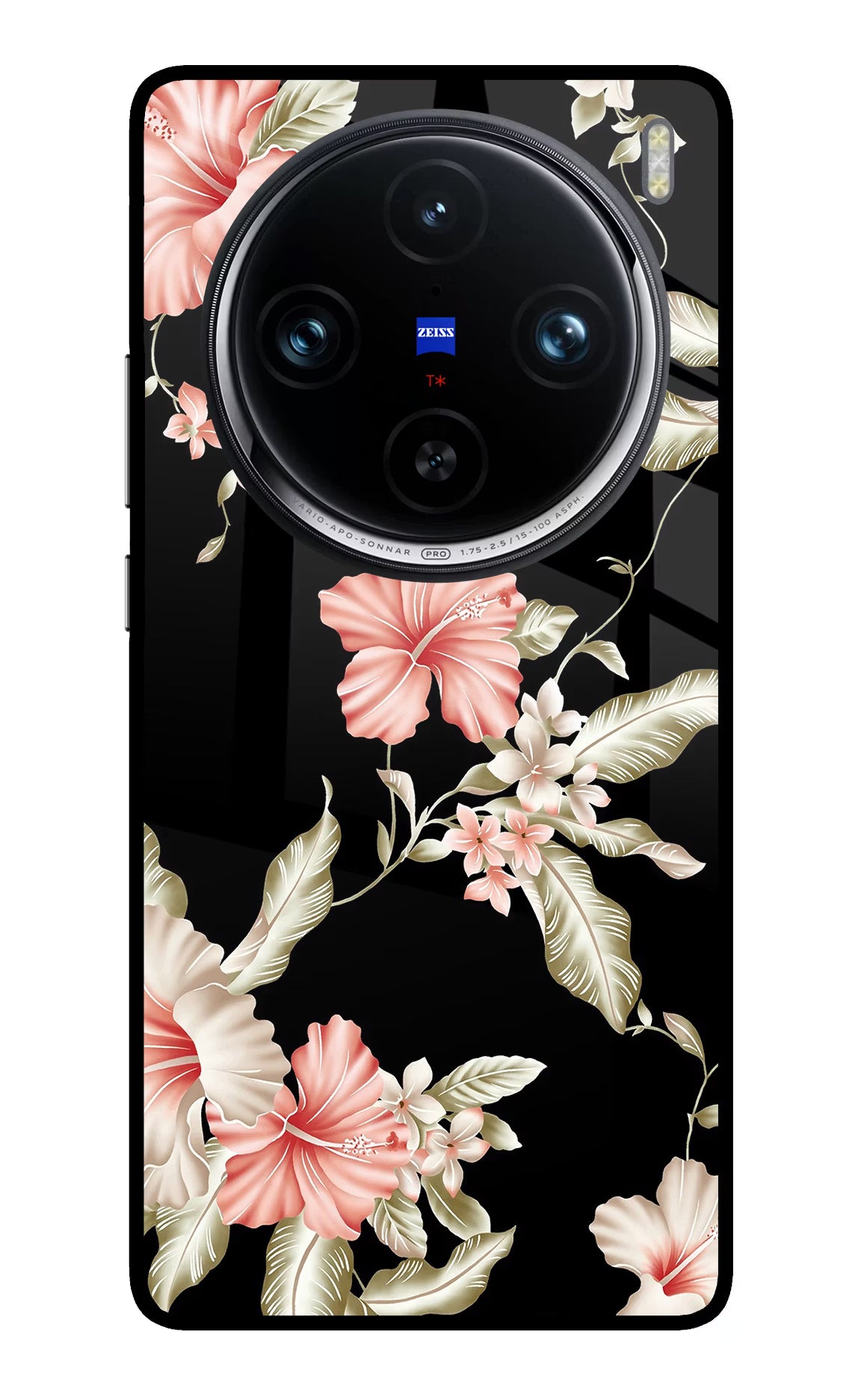 Flowers Vivo X100 Pro Glass Case Back Cover by Casekaro