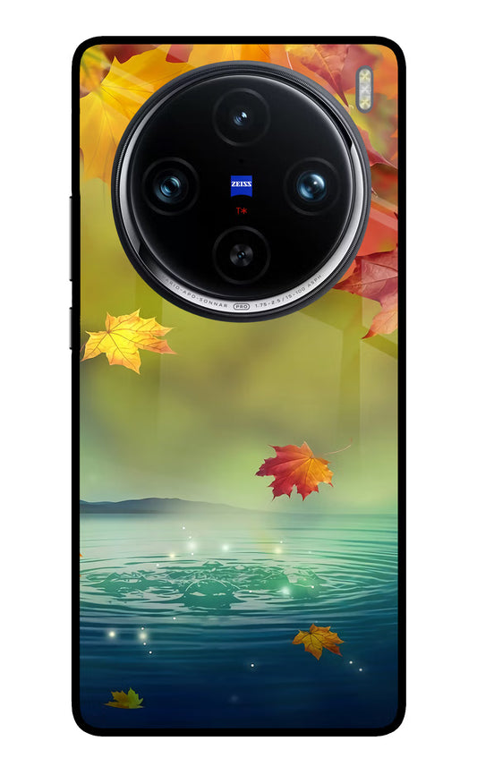 Flowers Vivo X100 Pro Glass Case