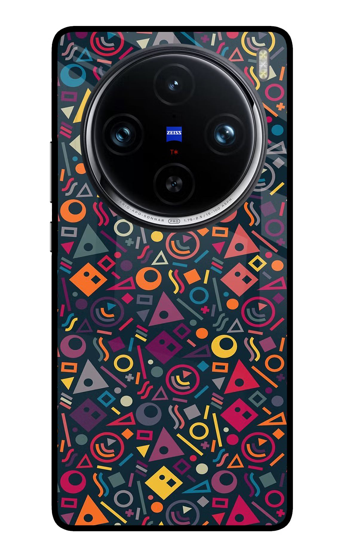 Geometric Abstract Vivo X100 Pro Glass Case Back Cover by Casekaro