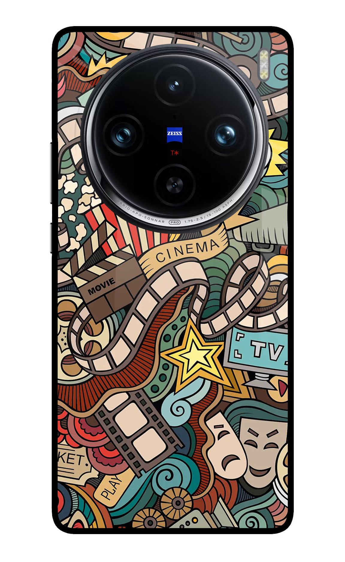 Cinema Abstract Vivo X100 Pro Glass Case