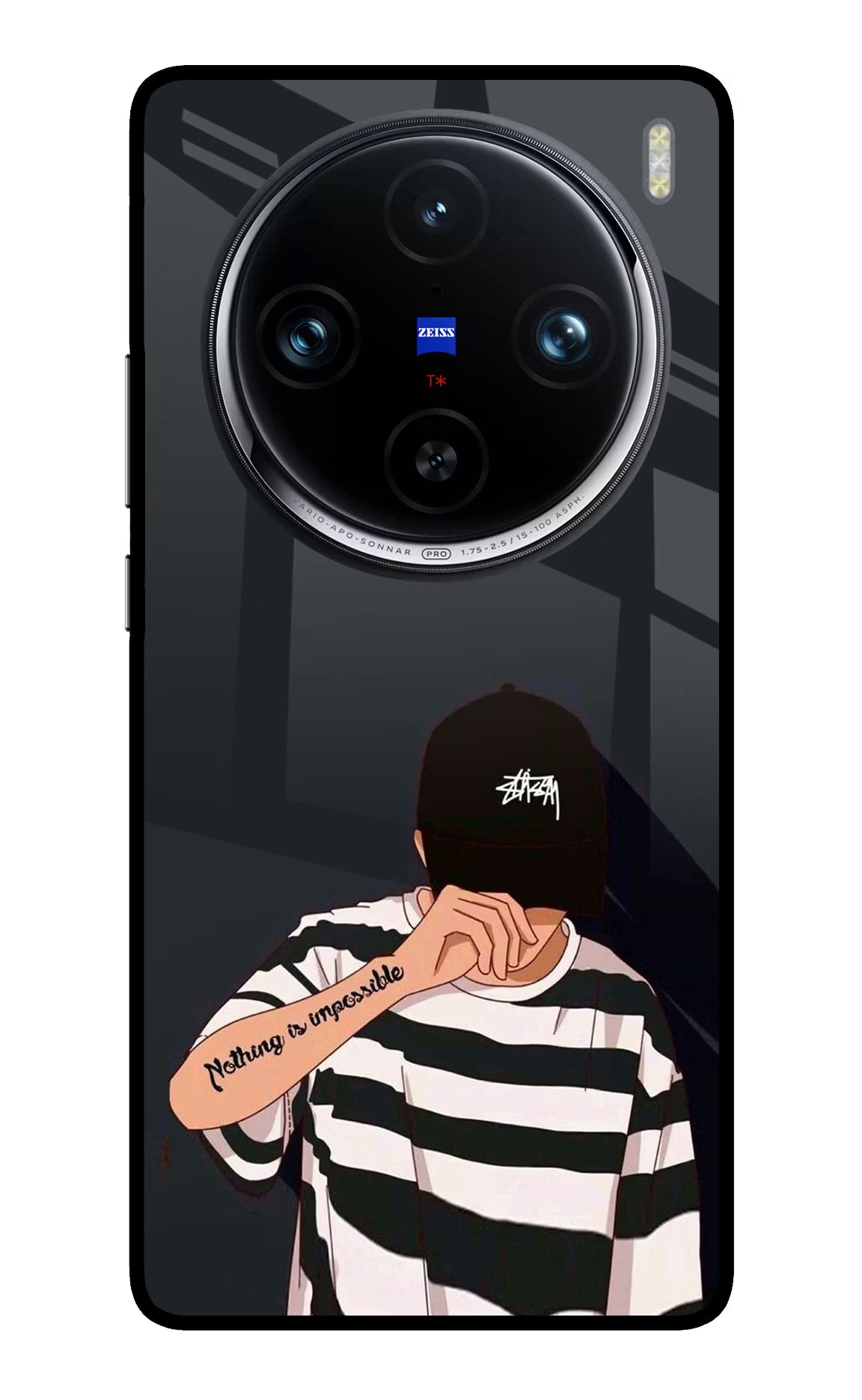 Aesthetic Boy Vivo X100 Pro Glass Case Back Cover by Casekaro