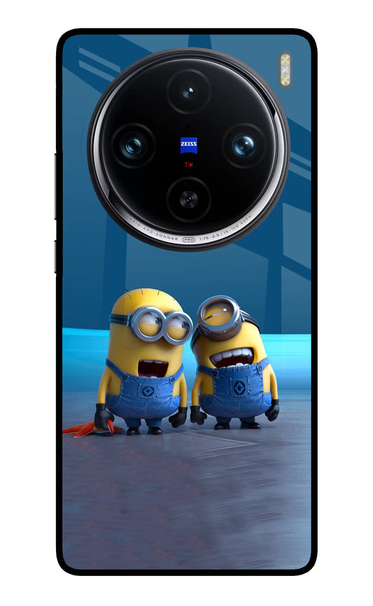 Minion Laughing Vivo X100 Pro Glass Case
