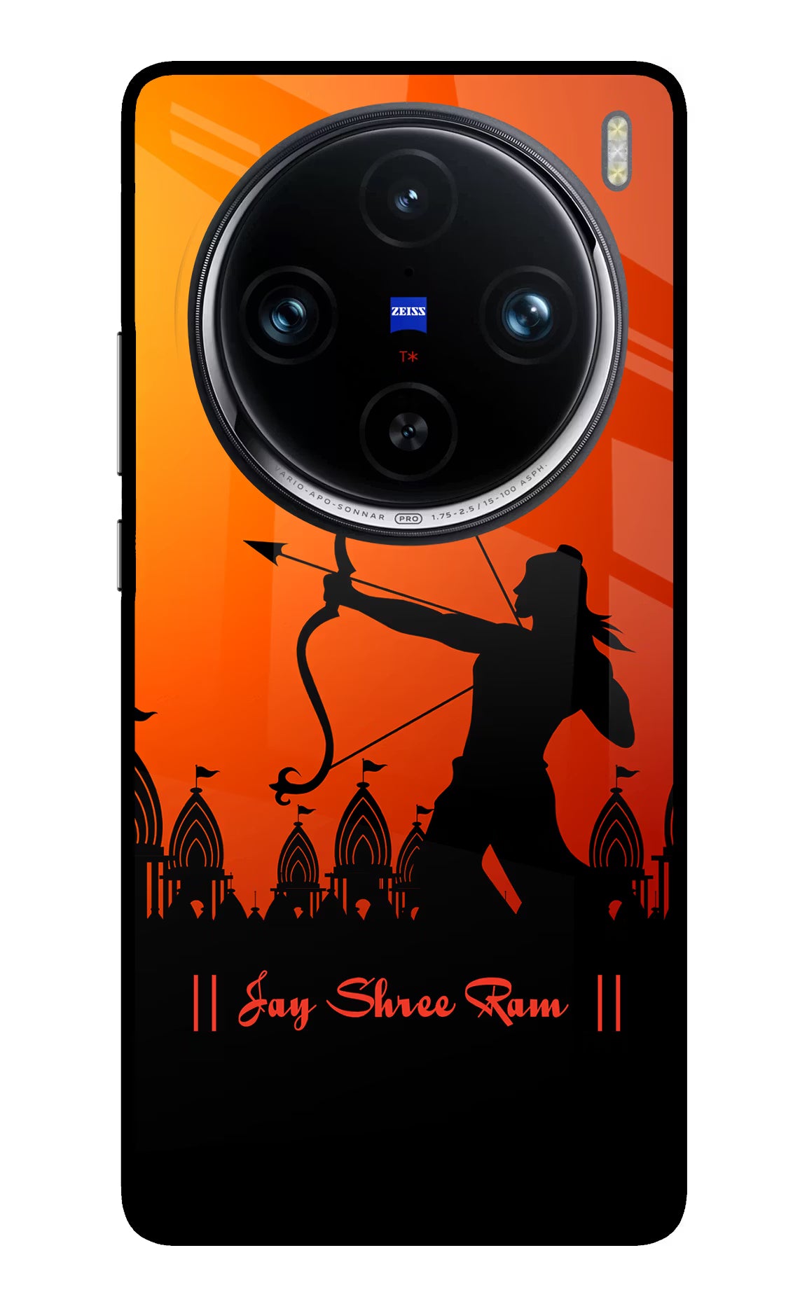 Lord Ram - 4 Vivo X100 Pro Glass Case Back Cover by Casekaro