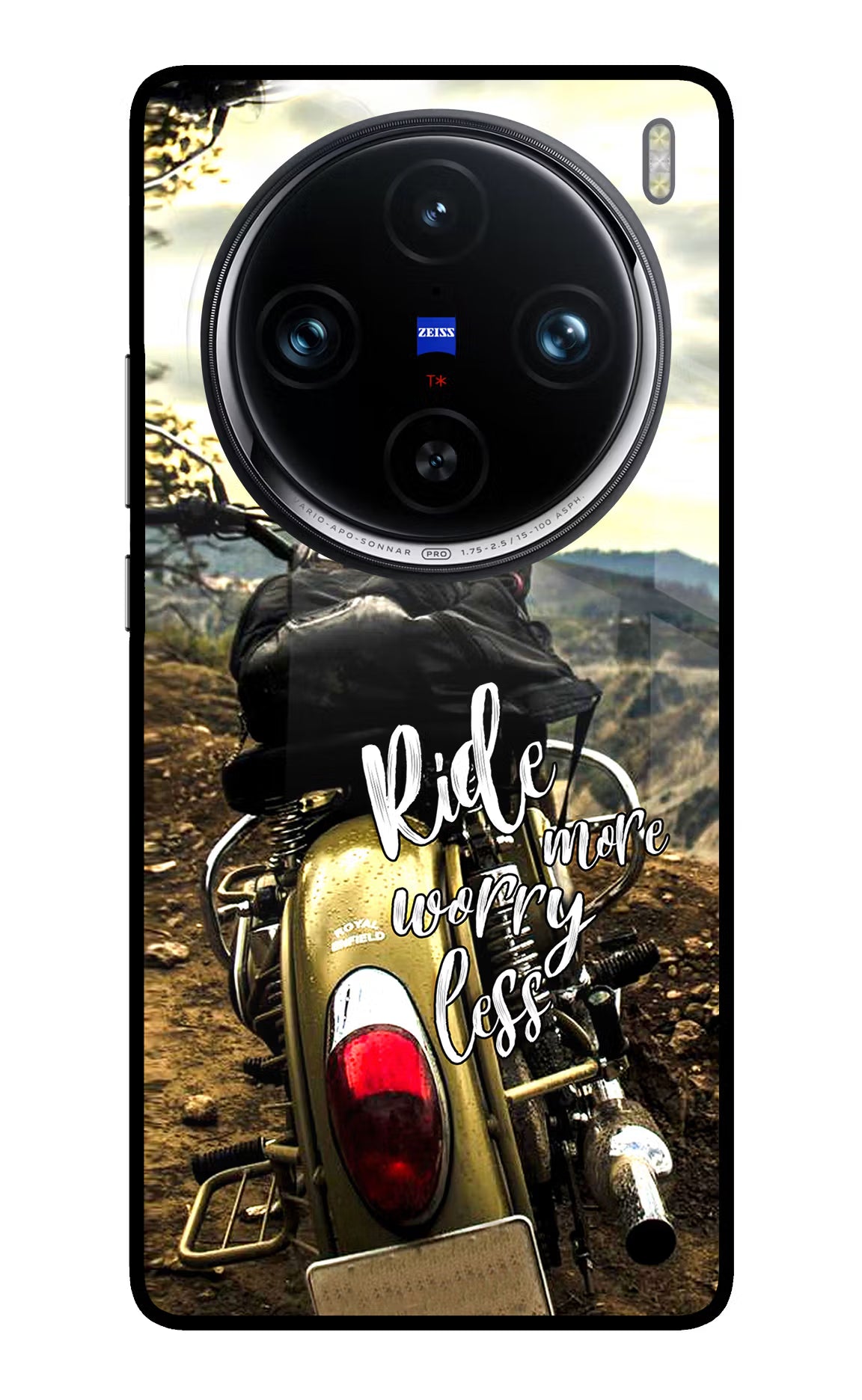 Ride More Worry Less Vivo X100 Pro Glass Case