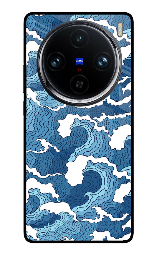 Blue Waves Vivo X100 Pro Glass Case
