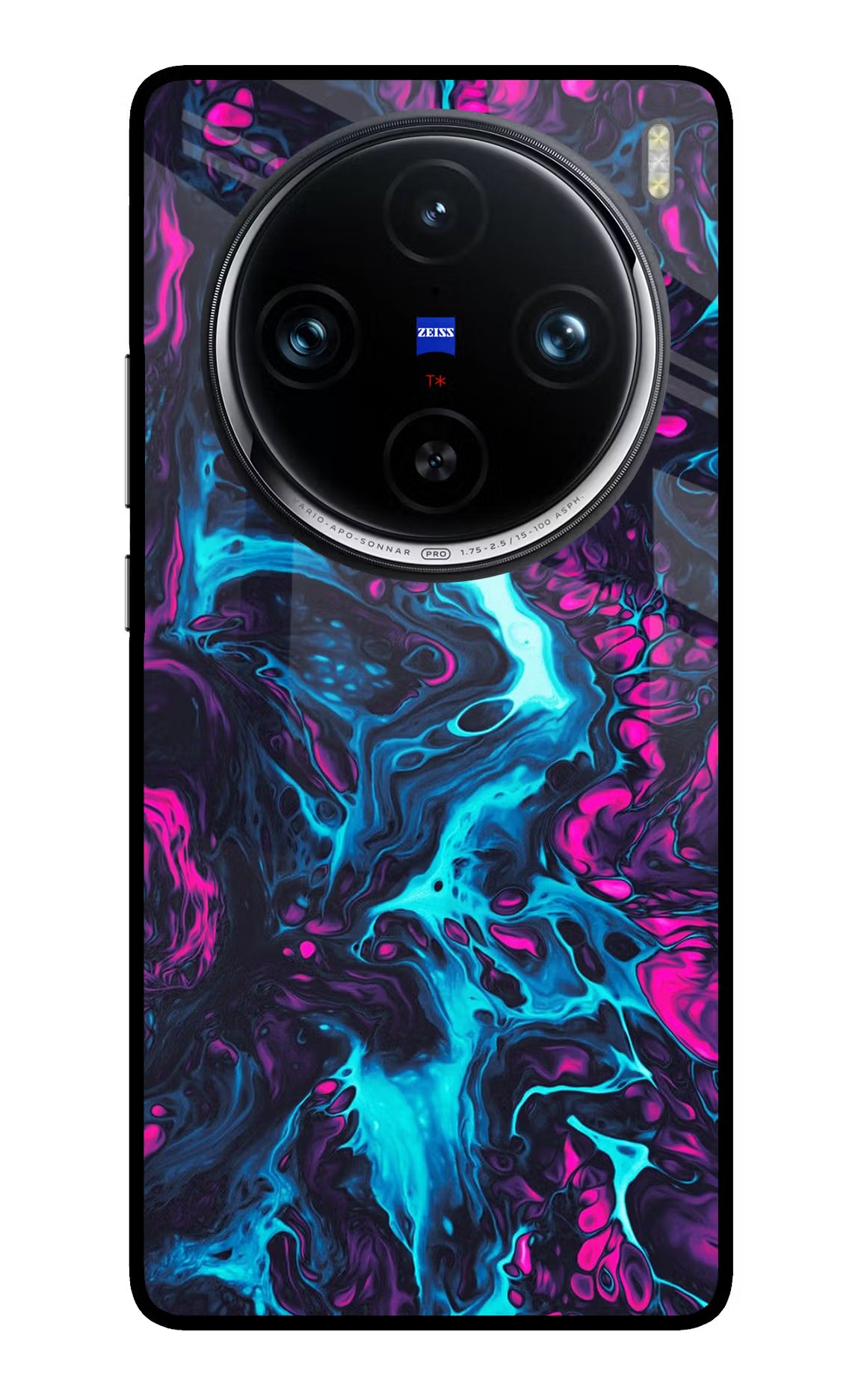 Abstract Vivo X100 Pro Glass Case Back Cover by Casekaro