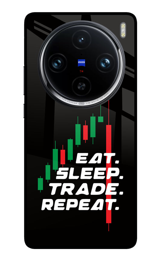 Eat Sleep Trade Repeat Vivo X100 Pro Glass Case