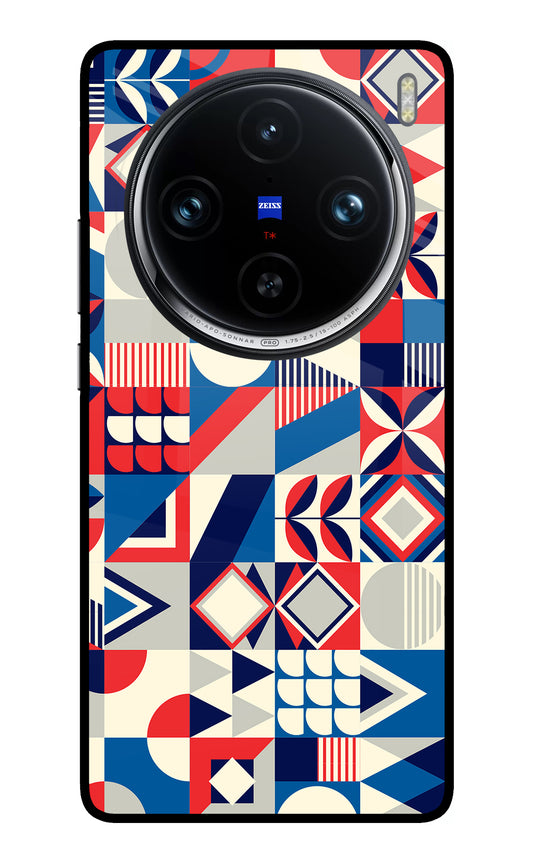 Colorful Pattern Vivo X100 Pro Glass Case