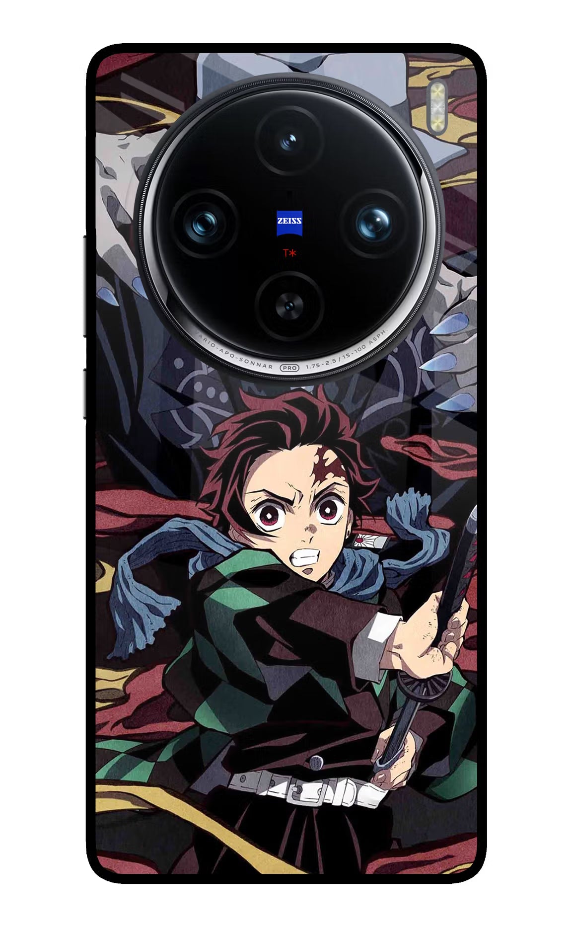 Demon Slayer Vivo X100 Pro Glass Case Back Cover by Casekaro