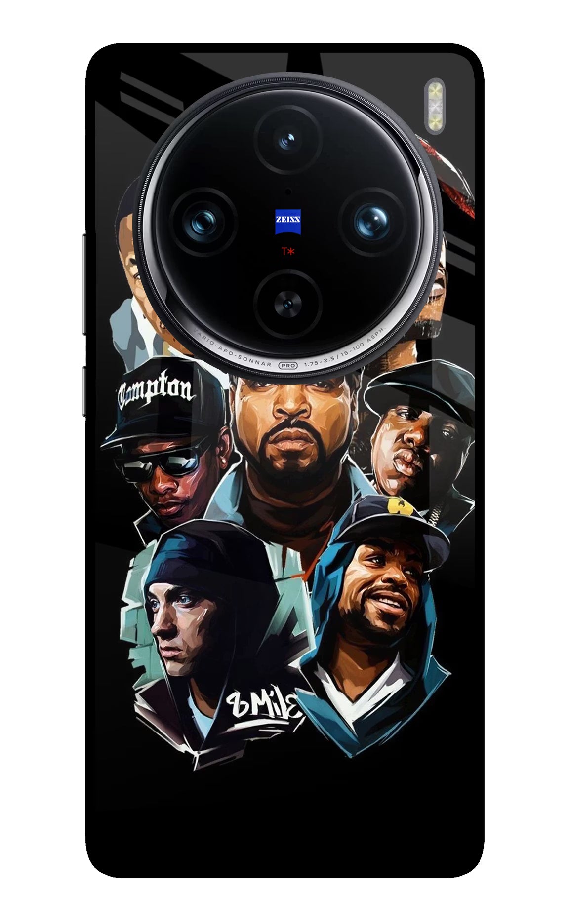 Rappers Vivo X100 Pro Glass Case Back Cover by Casekaro