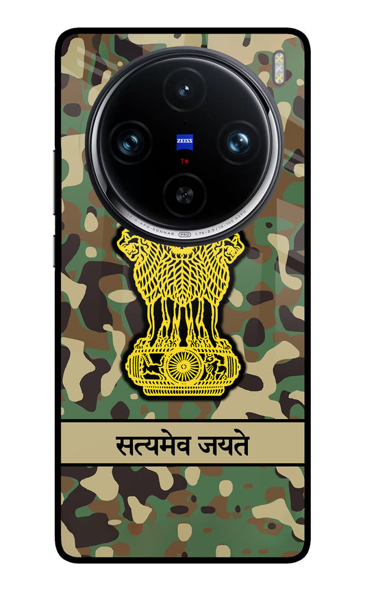 Satyamev Jayate Army Vivo X100 Pro Glass Case