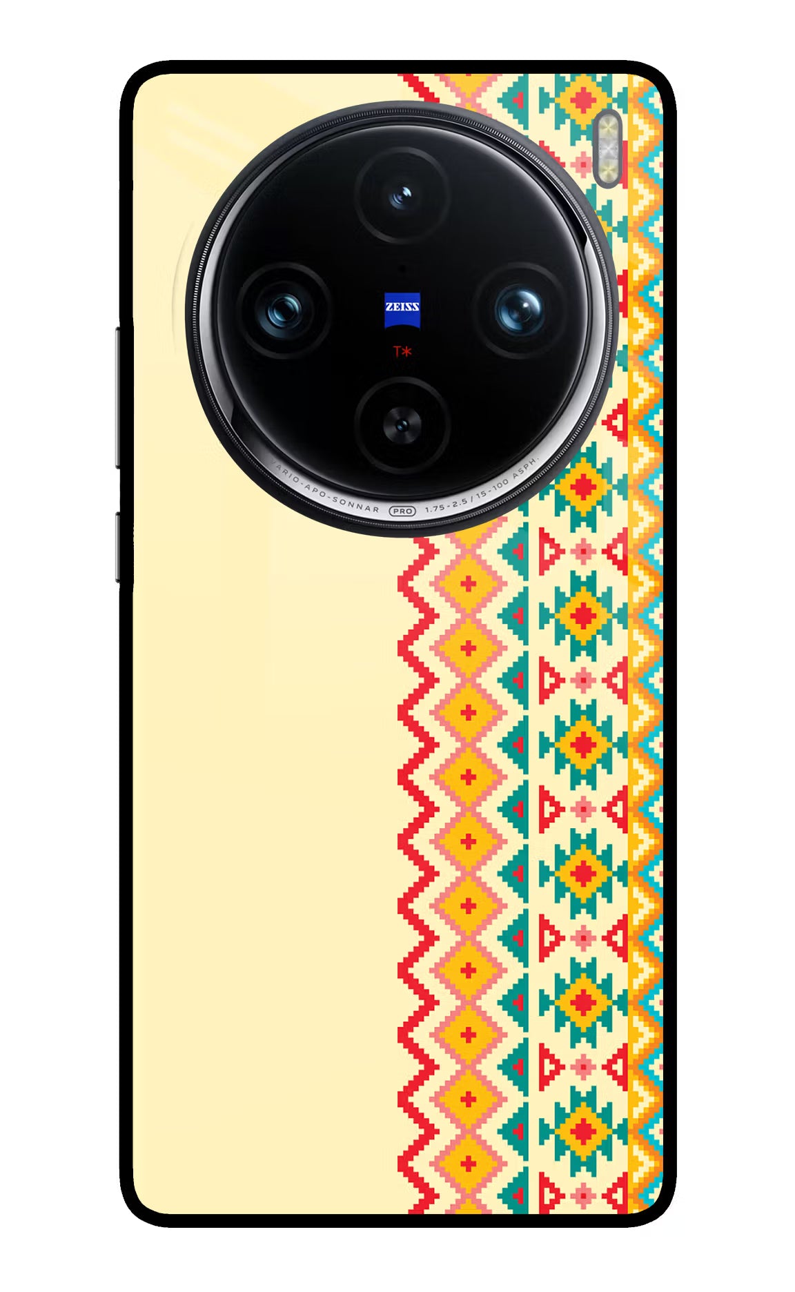 Ethnic Seamless Vivo X100 Pro Glass Case Back Cover by Casekaro