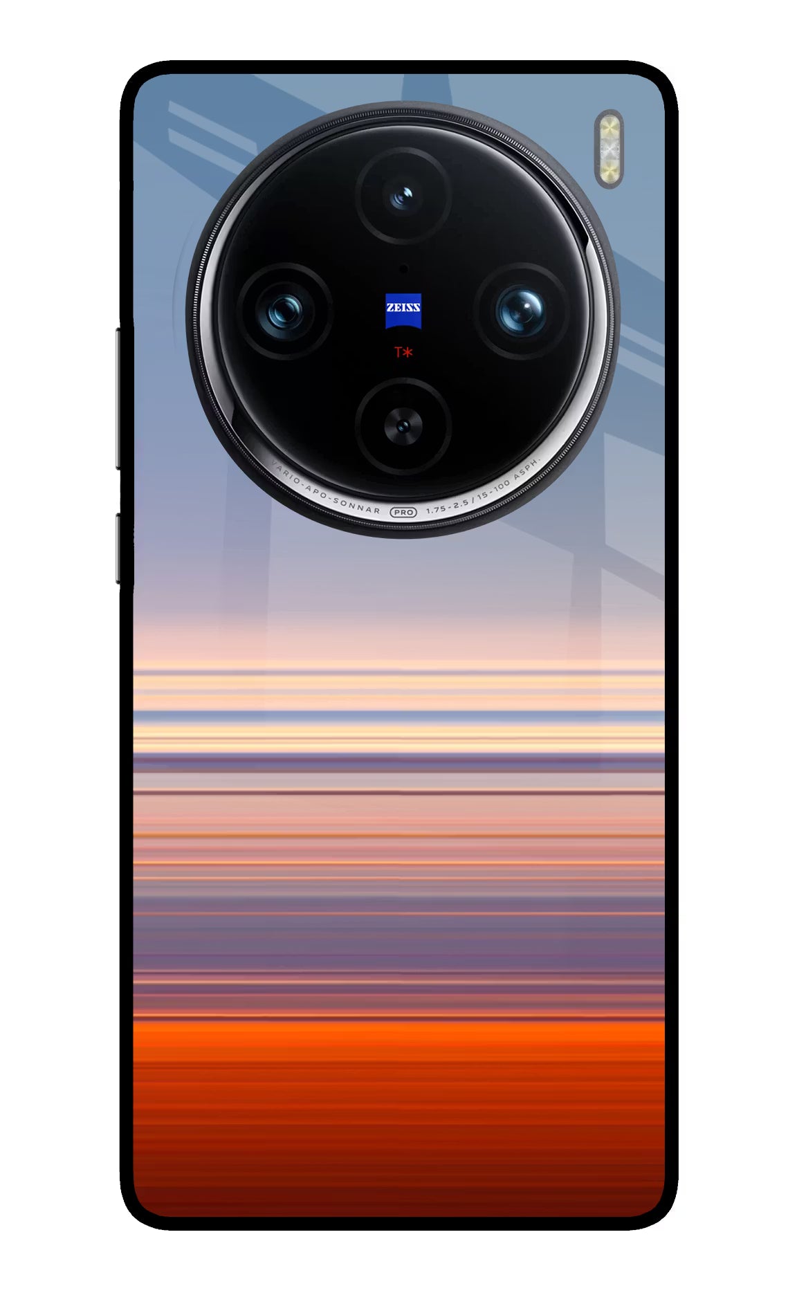 Morning Colors Vivo X100 Pro Glass Case Back Cover by Casekaro