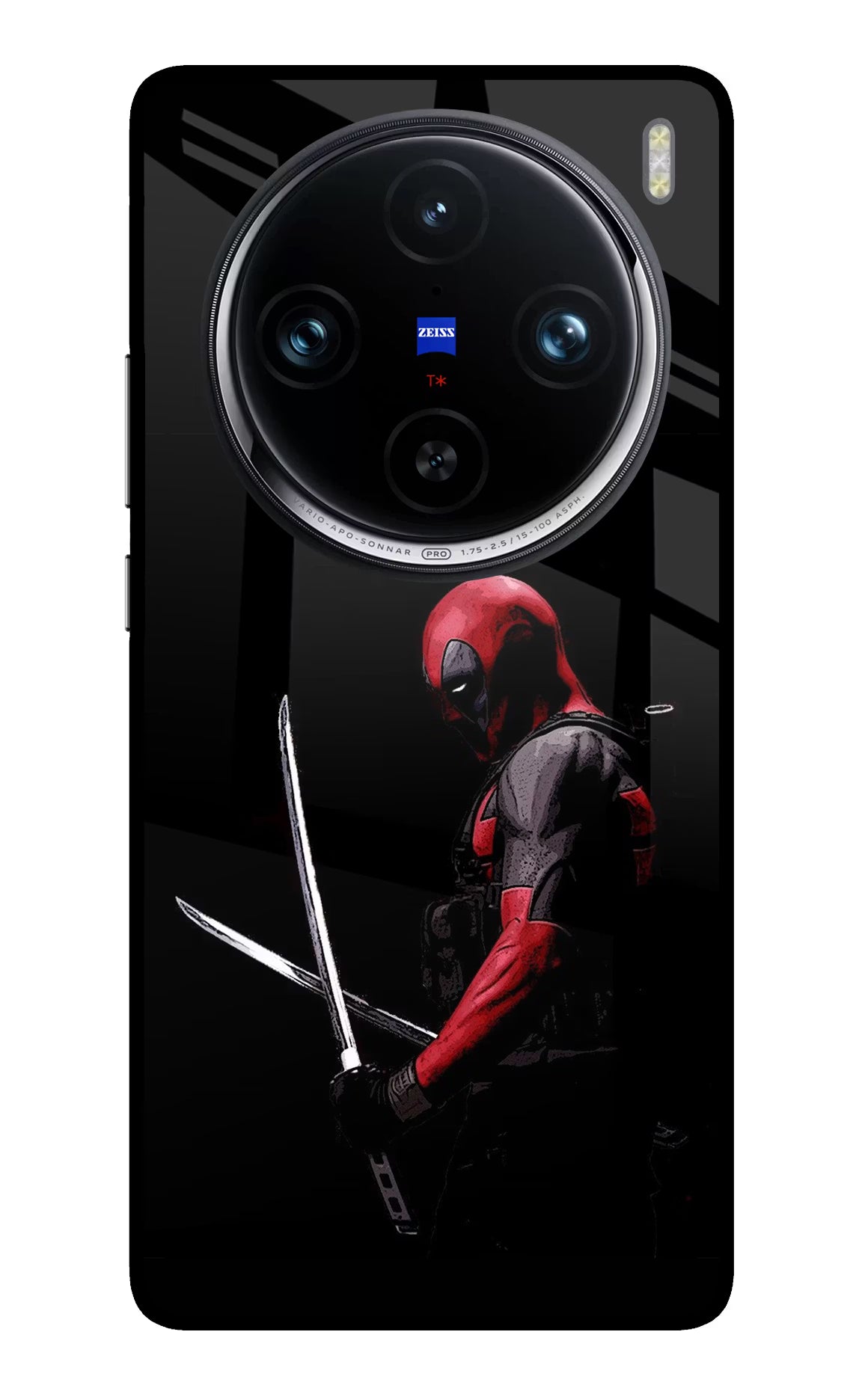 Deadpool Vivo X100 Pro Glass Case Back Cover by Casekaro