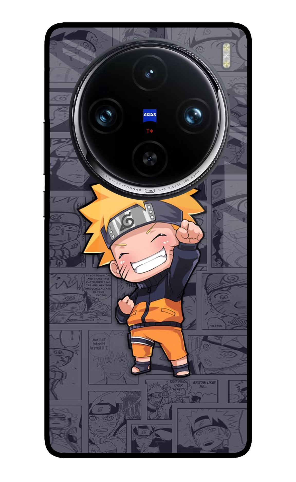 Chota Naruto Vivo X100 Pro Glass Case Back Cover by Casekaro