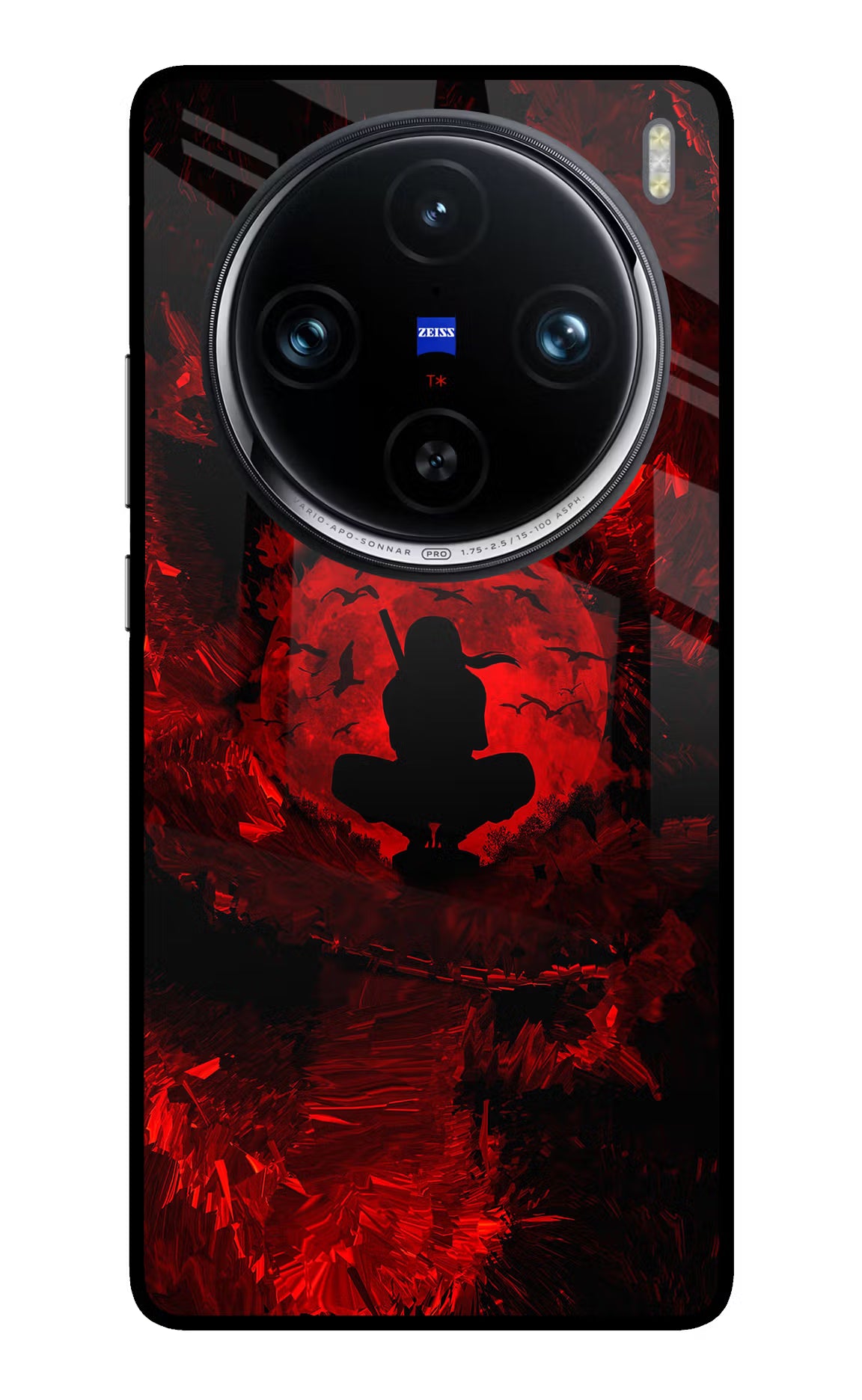 Itachi Uchiha Vivo X100 Pro Glass Case Back Cover by Casekaro