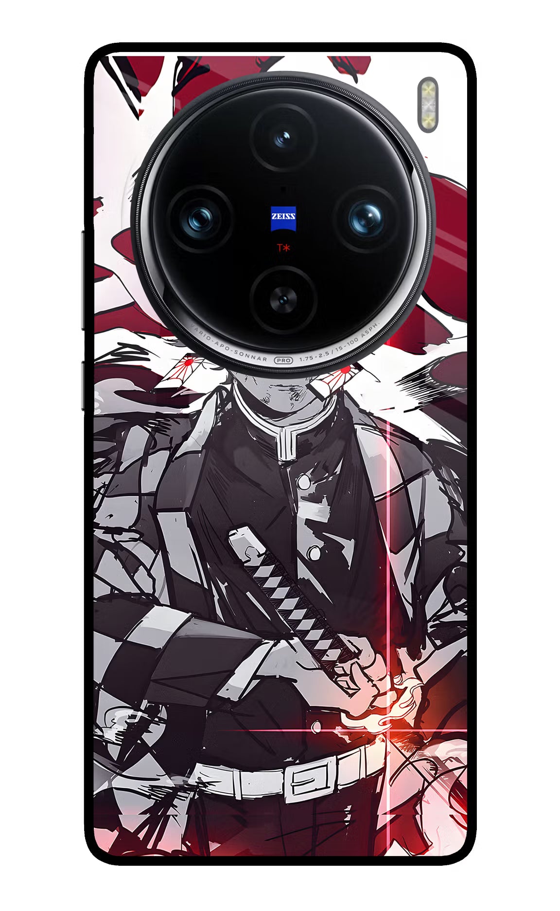 Demon Slayer Vivo X100 Pro Glass Case Back Cover by Casekaro